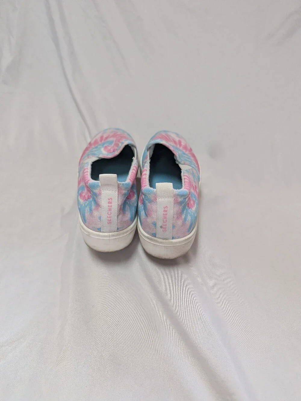 Skechers Blue Pink Tie-dye Slip On Comfort Shoes Women's Size 10
